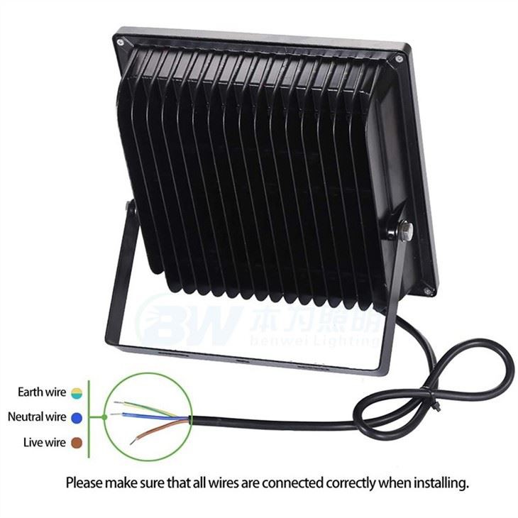 Bóng đèn led lũ lụt ngoài trời có thể điều chỉnh độ sáng