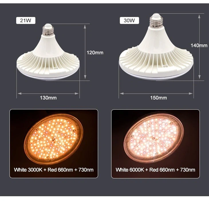 Blue 450nm Red 660nm Spectrum Led Solar Powered Grow Lights 1