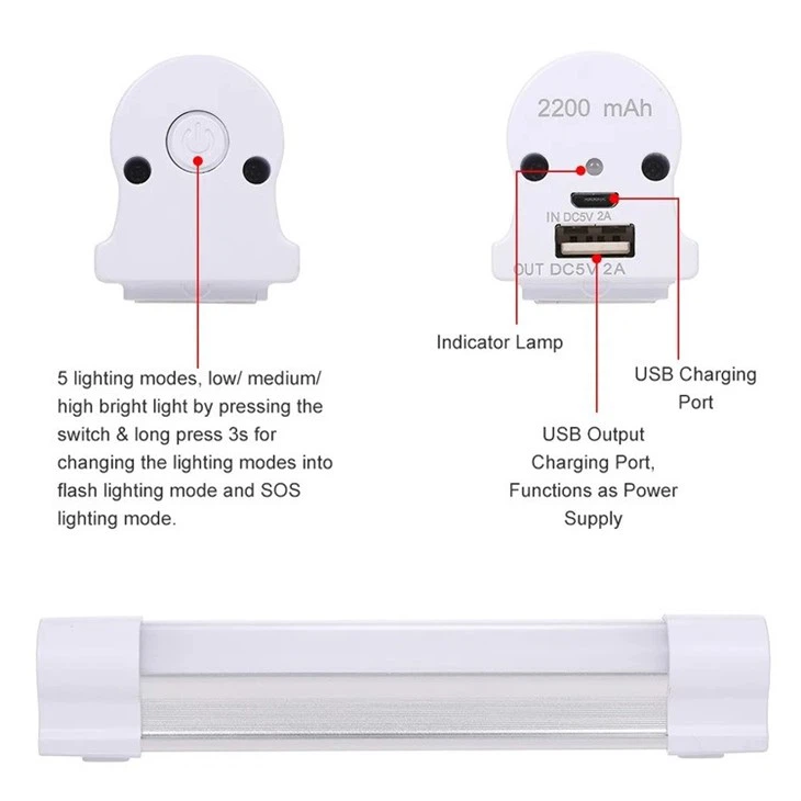 Magnetic Rechargeable LED Emergency Light 2