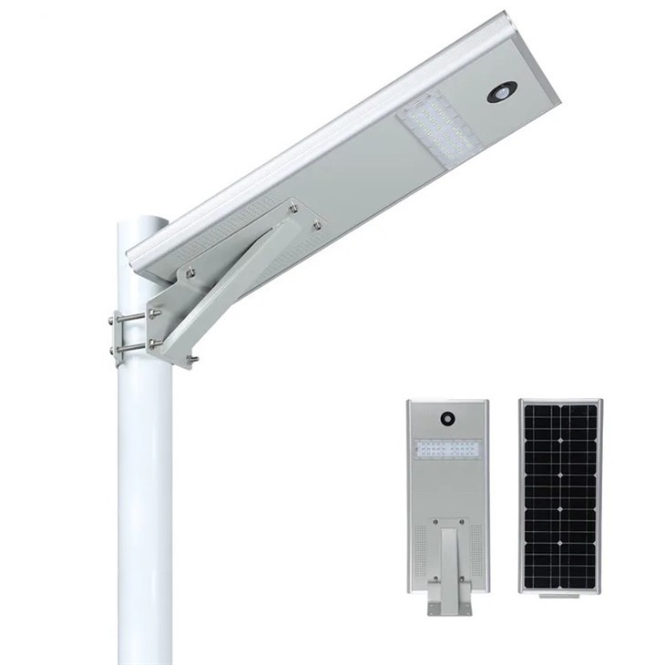 Đèn đường Led chạy bằng năng lượng mặt trời với điều khiển cường độ tự động