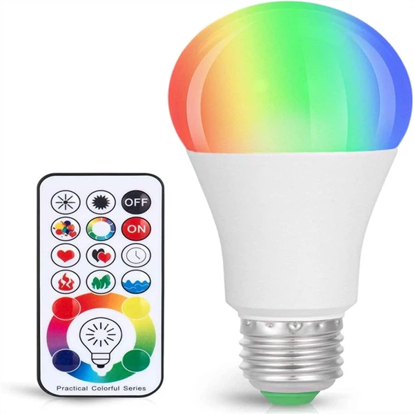 Bóng đèn đổi màu, có thể điều chỉnh độ sáng 820LM E{1}}W RGB