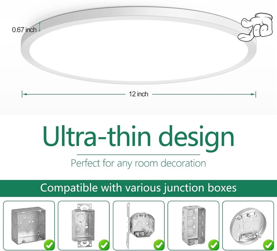 LED Recessed Circular Ceiling Light Fixture factory