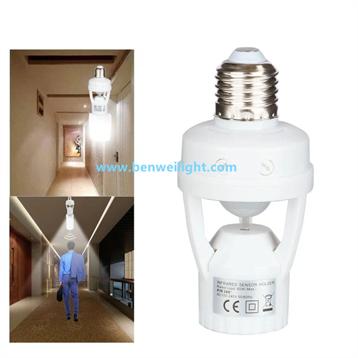 Motion Sensor E27 Socket Auto-On Light factory
