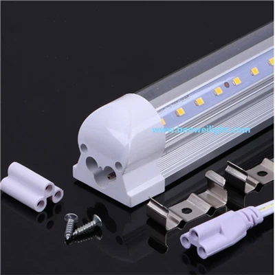 85-265V T5 Vỏ đèn LED tích hợp trong suốt