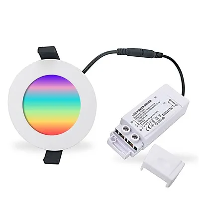 Đèn led âm trần Bluetooth Rgbw thông minh 9w